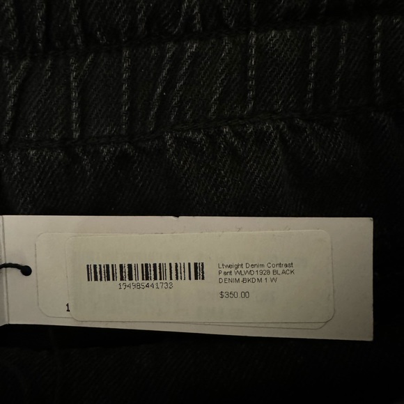 JAMES PERSE LIGHTWEIGHT DENIM CONTRAST PANT NWT - Picture 6 of 9